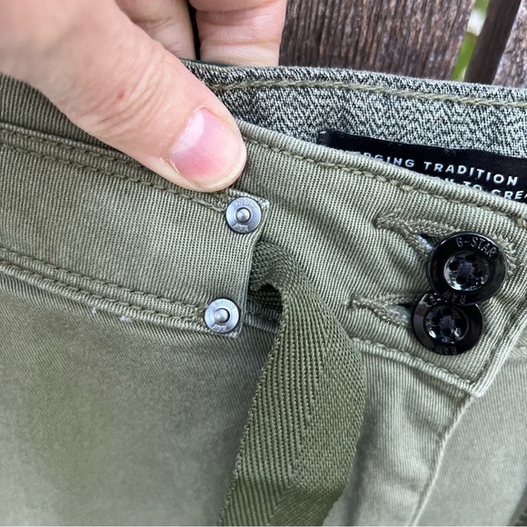 G-Star Raw Wm’s Blossite High Straight Cargo Ankle Pants In Sage Sz W29 L32 - Picture 6 of 16